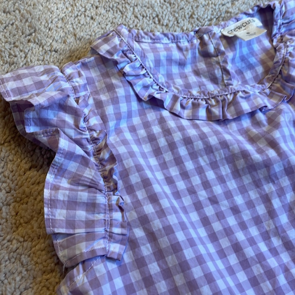 CrewCuts gingham ruffled top - Picture 2 of 4